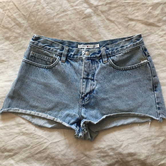 Vintage Tommy Hilfiger Cutoff Denim Shorts - Picture 2 of 15